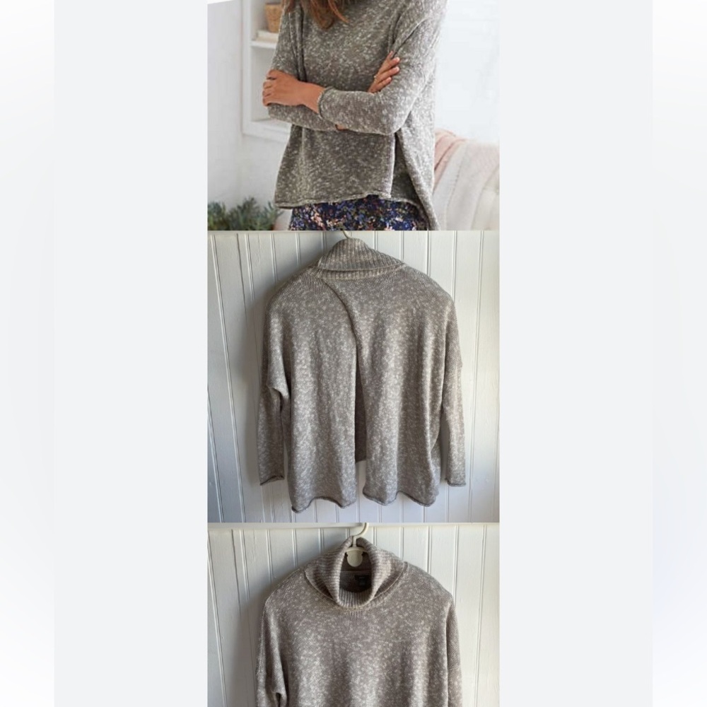 Aerie peek-a-boo open back soft knit turtle neck sweater (EUC)